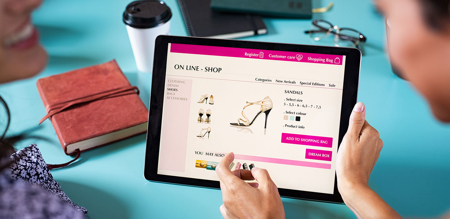 women shopping on amazon